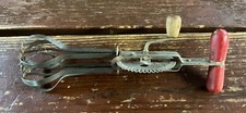 NEW PRICE 9/12/25  .EGG BEATER  .VINTAGE  Red Wooden Handle
