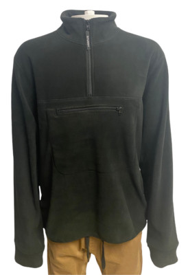 Stussy Polar Fleece Neck Warmer ブラック 新品 Stussy Mens Polar Fleece Mock Neck Jacket - Black - Large / XL