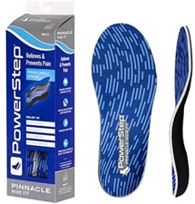 Powerstep Pinnacle WIDE FIT (All Sizes) Orthotic Arch Support Insole System