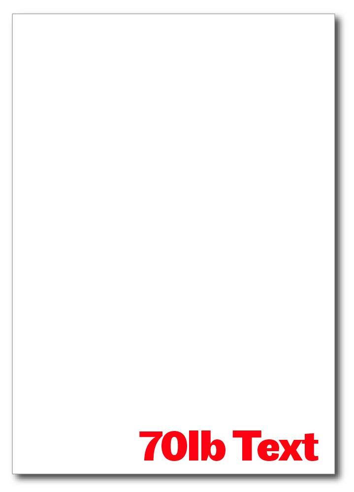 Blank White 7x10 Executive Paper 250 Sheets Pack