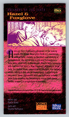 DC Comics Vertigo Sandman #80 Hazel & Foxglove Trading Card Skybox