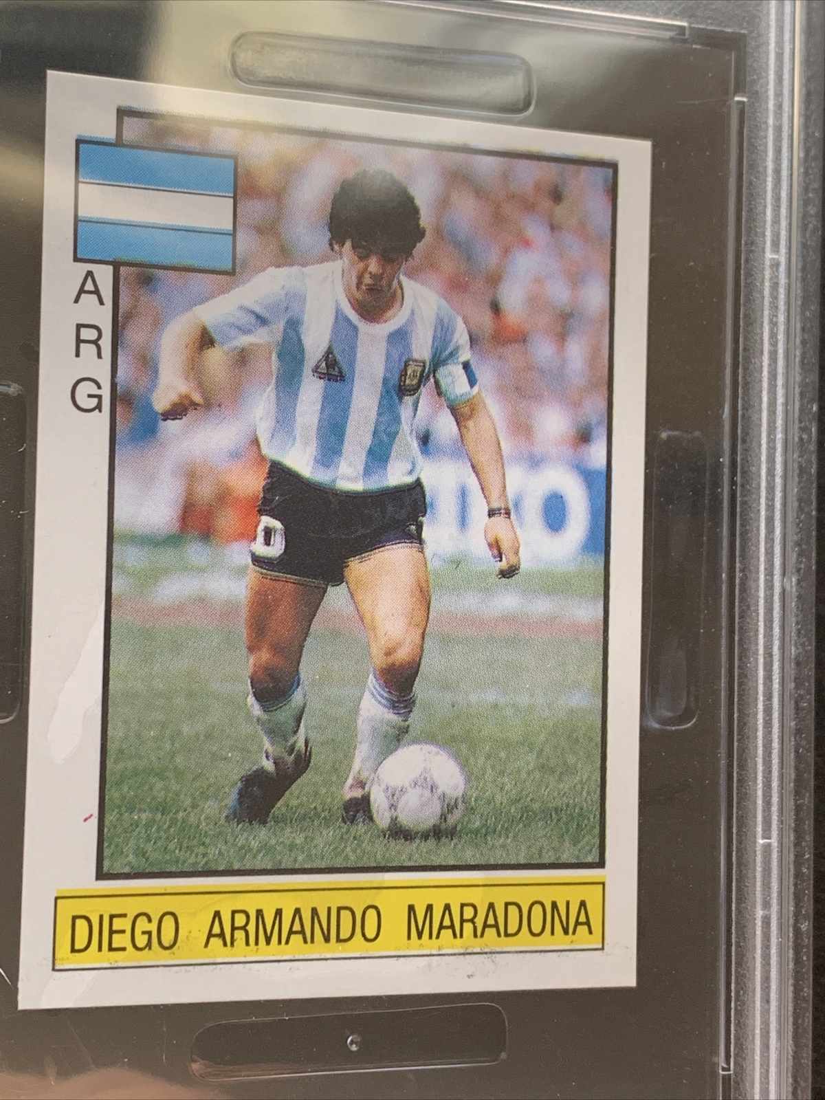 1985 Panini Supersport Italian Soccer Diego Armando Maradona #71 PSA 5  view 4