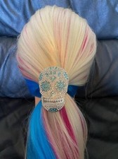 New Hair Tie/Sugar Skull/ Ornate 3 inch Wide /Rhinestone Headbands  The Best 