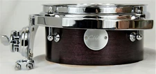 Click Drums Custom 4x8 8ply Maple Pancake Piccolo Tom Tom Black Cherry Gloss Oil