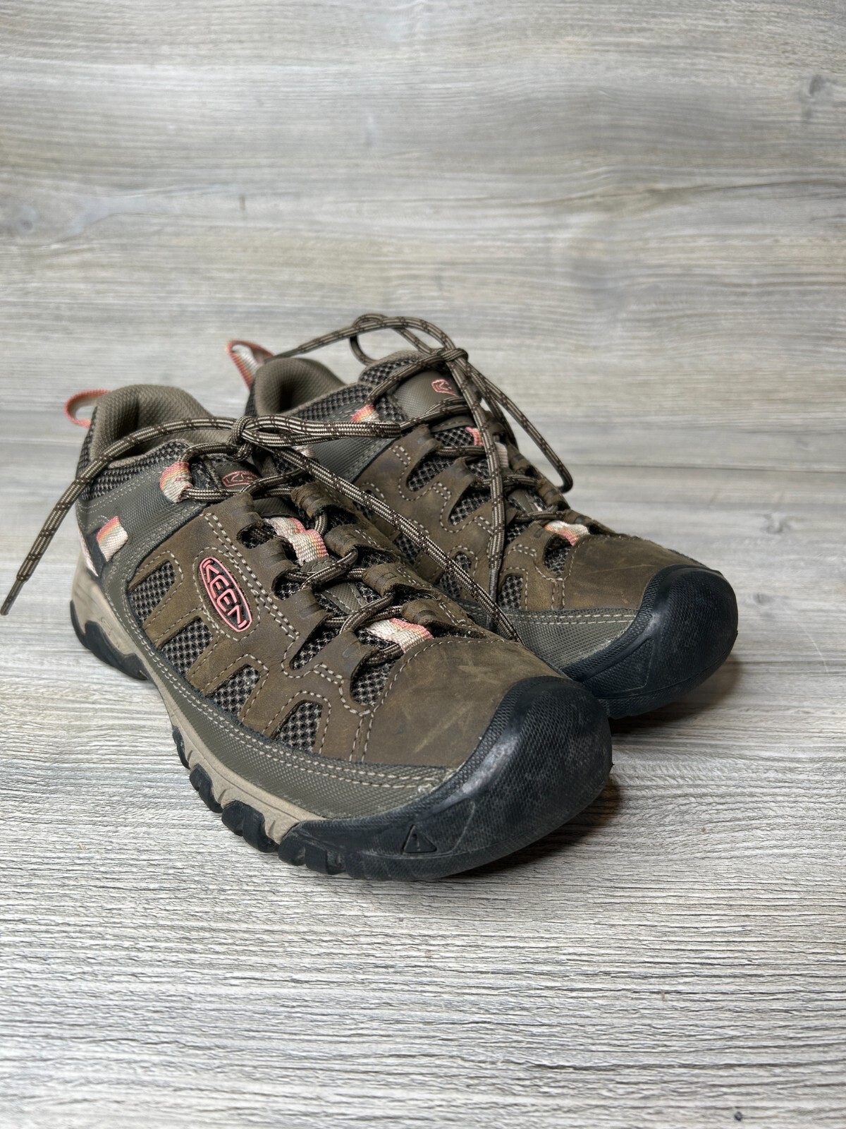 Keen Targhee II scarpe da trekking donna pelle marrone trail impermeabili US 8