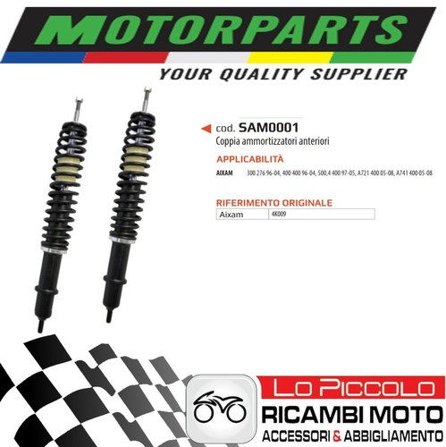 AUTOMUTO Paire d'amortisseurs avant et arrière pour Honda Civic 1996-2000