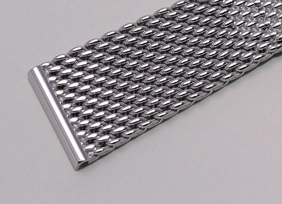 Meshband für BREITLING SUPEROCEAN Armband Band Stahl Metallverschluss 22mm 24mm - Bild 4 von 4