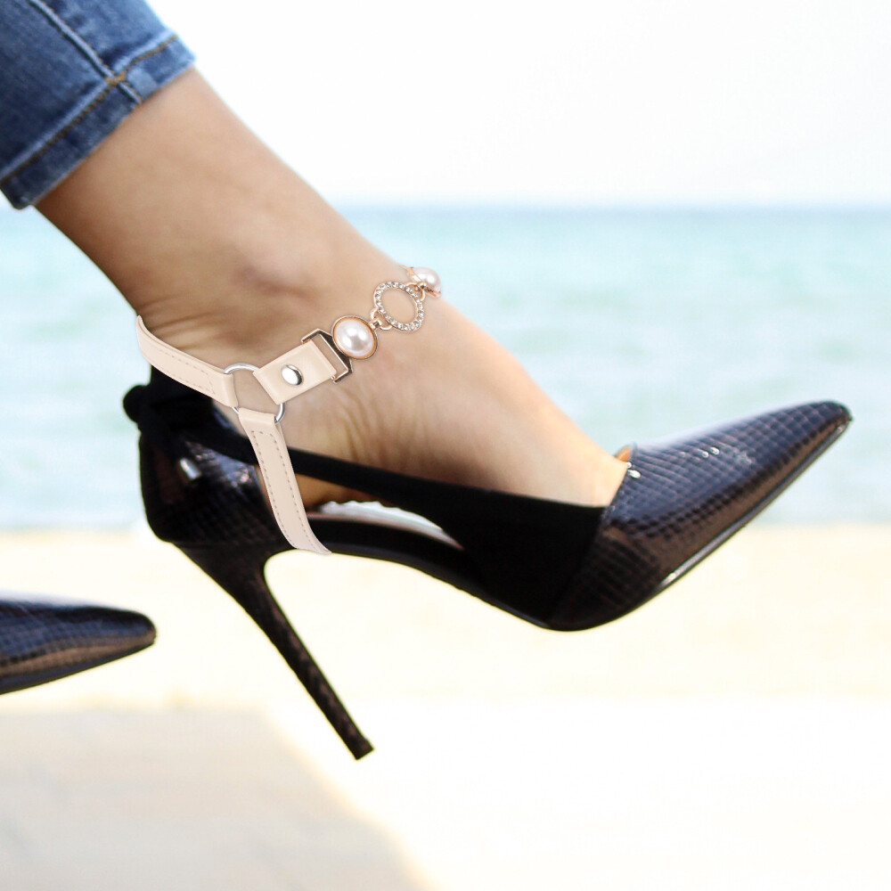 APL 3 Paia Lacci Tacco Anti Goccia Miss Cinturino Allenamento per Scarpe Cinghie Antiscivolo