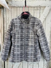 Below Zero Womens Printed Gray & White Soft Shell Faux Fur Lined Coat Size Med
