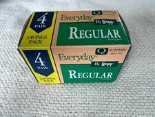 Everyday By Leggs Regular Pantyhose Suntan Sheer Toe 4 pair