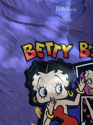 NWT Betty Boop Men's Tie Dye T-Shirt S-3XL Purple pink $25