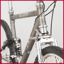 FRM BE ACTIVE SHIMANO XT XTR 3x8 SPEED MTB STEEL VINTAGE AMP FORK DISC BRAKES