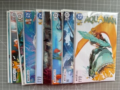 DC Aquaman #1,2 2024 A Covers + 7 Variants, Walker Foil