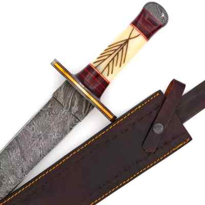 Sword in Storm Firestorm Damascus Viking Sword - Masterfully