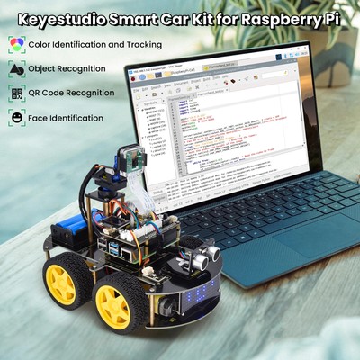 4WD Robot Car Kit 5 Megapixels Camera Module Python Programming DIY Projects Kit