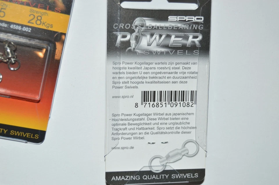10 packs spro cross ball bearing power swivels stainless 28kgs (62lb) 4586-002 - Image 4 of 4