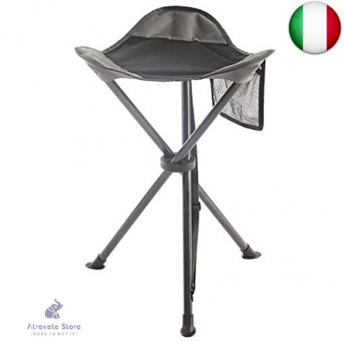 EVER ADVANCED Sedia Treppiede Pieghevole Sgabello da Campeggio Esterni