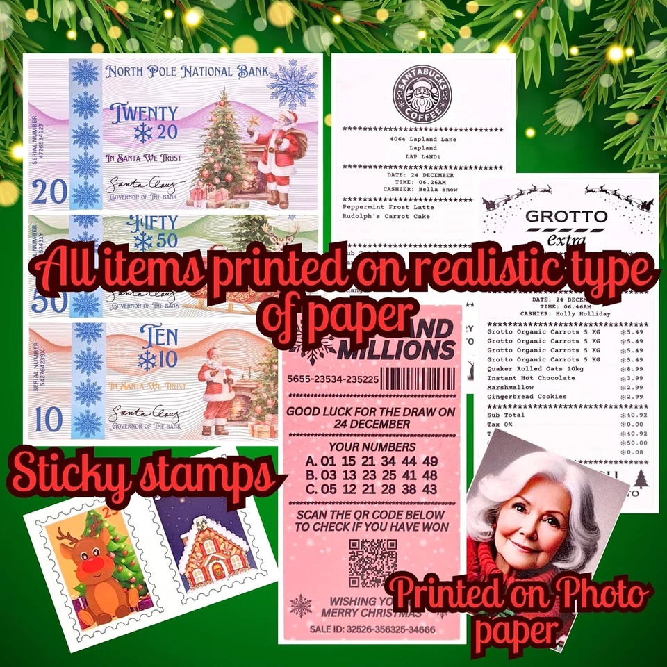 Santa's Lost Wallet Kit – Inc. Actual Wallet - Bank Card, Sleigh Flying Licence - Image 4 of 4