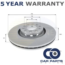 Brake Disc Front CPO Fits Audi A4 1996-2009 VW Passat 1996-2005 #1