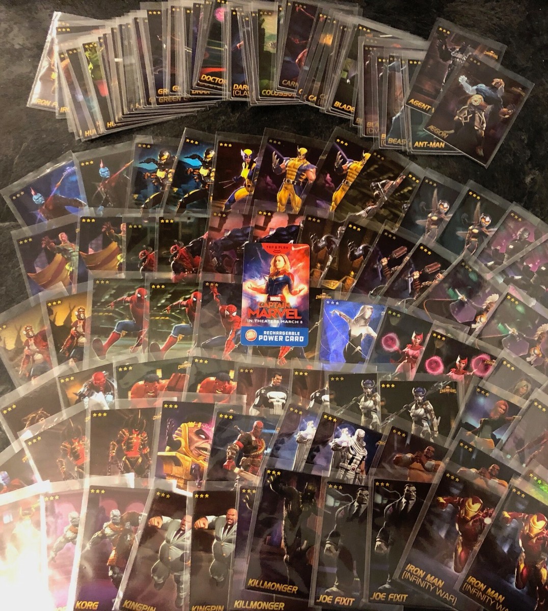 Marvel Dave & Busters MCOC Contest of Champions Promo & Foil Cards