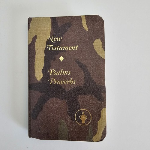 Gideons Camouflage Camo / Pocket / New Testament Psalms Proverbs Bible