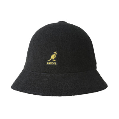 Kangol Fischerhut Herren Retro Bermuda Freizeit schwarz/gold