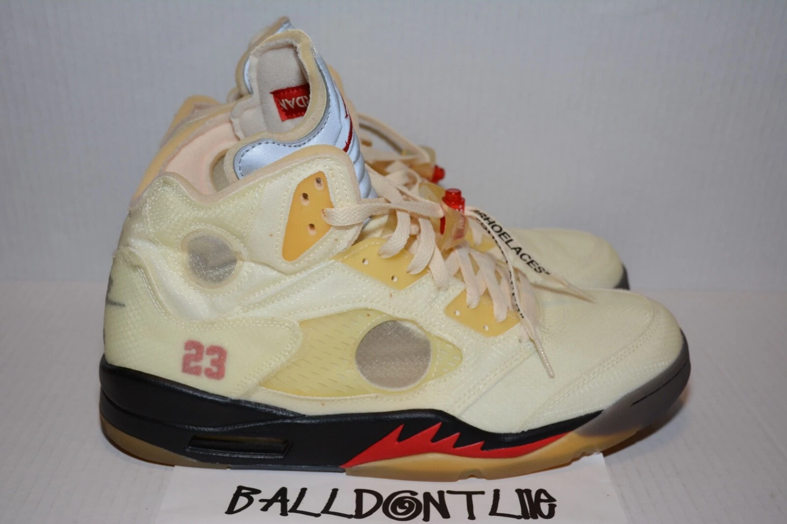 Jordan 5 SP Off White Mid Sail Supreme Brooklyn MCA