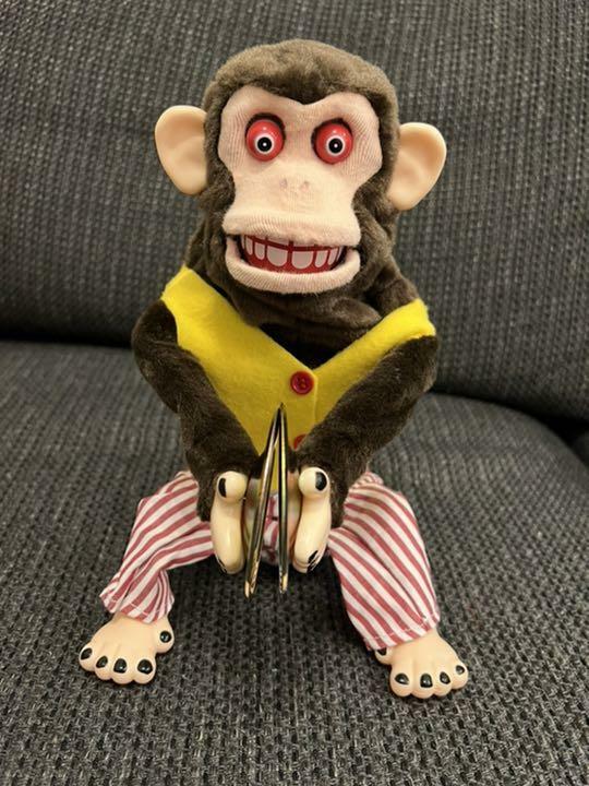 ⭐*️様 シャリーシャリィ&ダックスDAX用バナナ 氣志團カラー 黒＆金ちょび三 YAMANI Musical Jolly Chimp Monkey Doll Naughtiness Cymbals Toy