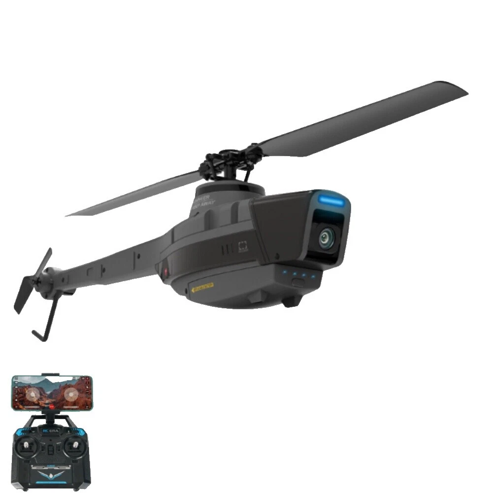 Helicópteros eléctrico negro controlado por radio 4