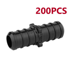 EFIELD 200PCS 3/4" Pex Poly PPSU Barb Crimp Coupling-NSF, cUPC Lead Free 