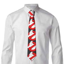 Ghostbusters Logo Themed 3" Wide Polyester Neck Tie