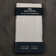 Dockers 100 Cotton Handkerchiefs Set of 9 NEW Dad Grandpa