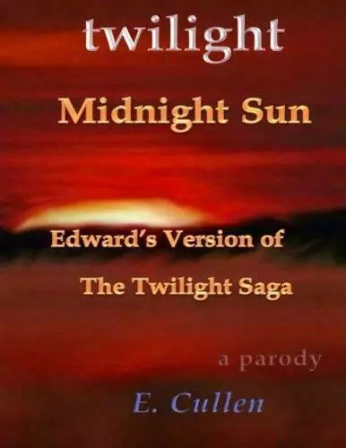 Midnight Sun Book  Twilight book, Midnight sun twilight, Midnight