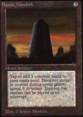 Basalt Monolith Unlimited LP/EX English - MTG