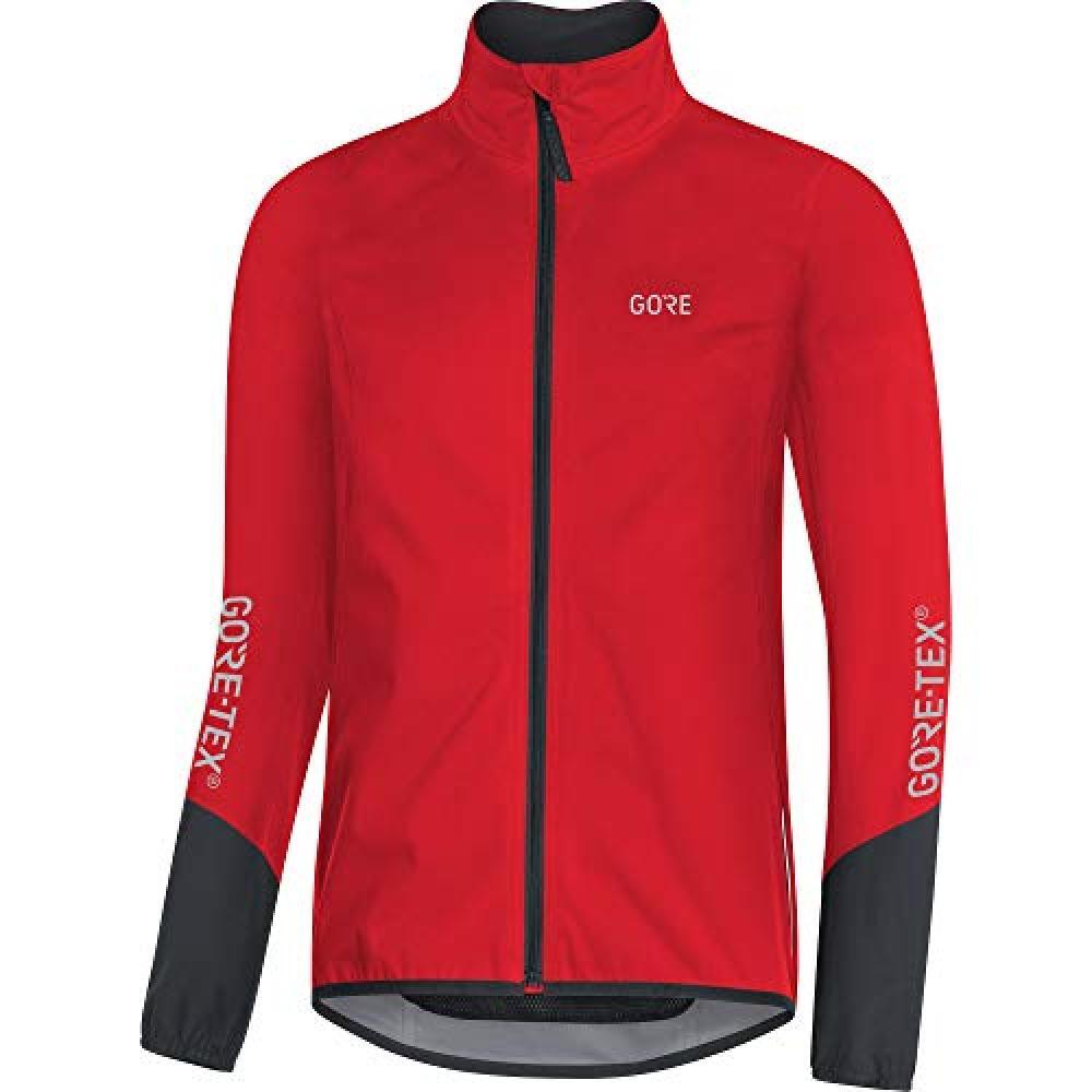 (TG. L) GORE Wear C5 Giacca da ciclismo per uomo GORE-TEX, L, Rosso/Nero - NUOVO