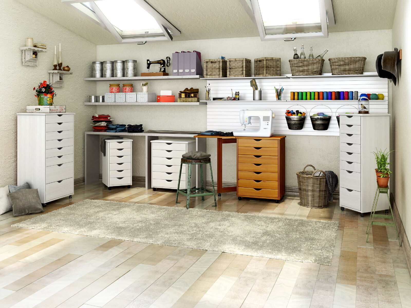 6 Drawers Narrow Lingerie Storage Dresser Chest Furniture Tall Space Saver Cart