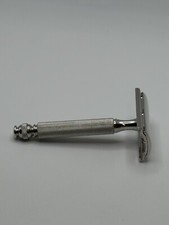 Vintage Gillette DE Silver Razor Date Code A1