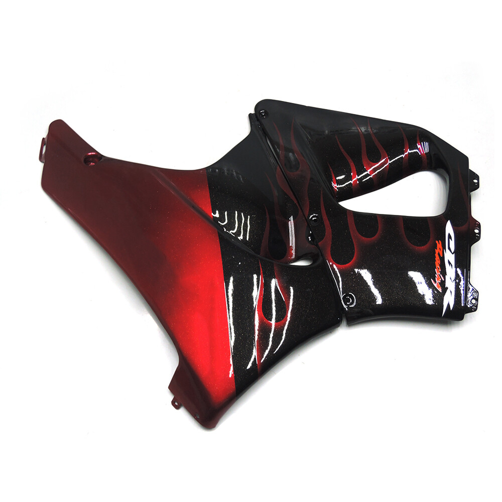Black Red Flames Fairings for Honda CBR900RR 1998 1999
