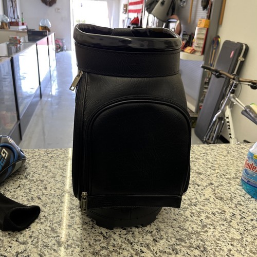 Precept Golf Mini Den Leather Golf Bag Den Caddy Mini Golf Bag Nice - Picture 4 of 9