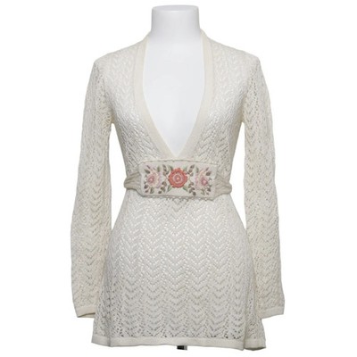 Peruvian Connection, Strickpullover, Größe: XS, Beige/Mehrfarbig, Blumen #98e