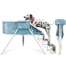 Big Dipper Dog Bath Tub with Stairs, Elevated Portable Foldable Wash Station