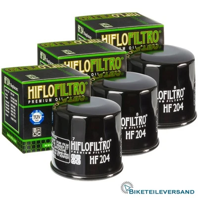 3X HIFLO Premium Ölfilter HF204