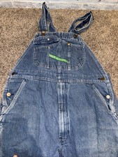 Key Imperial Aristocrat Denim Bib Overalls Mens 40x30 Vintage 90s Work Wear Farm