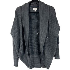 Aritzia Wilfred Diderot Cardigan Sweater Womens Small Gray Modal Blend Oversized
