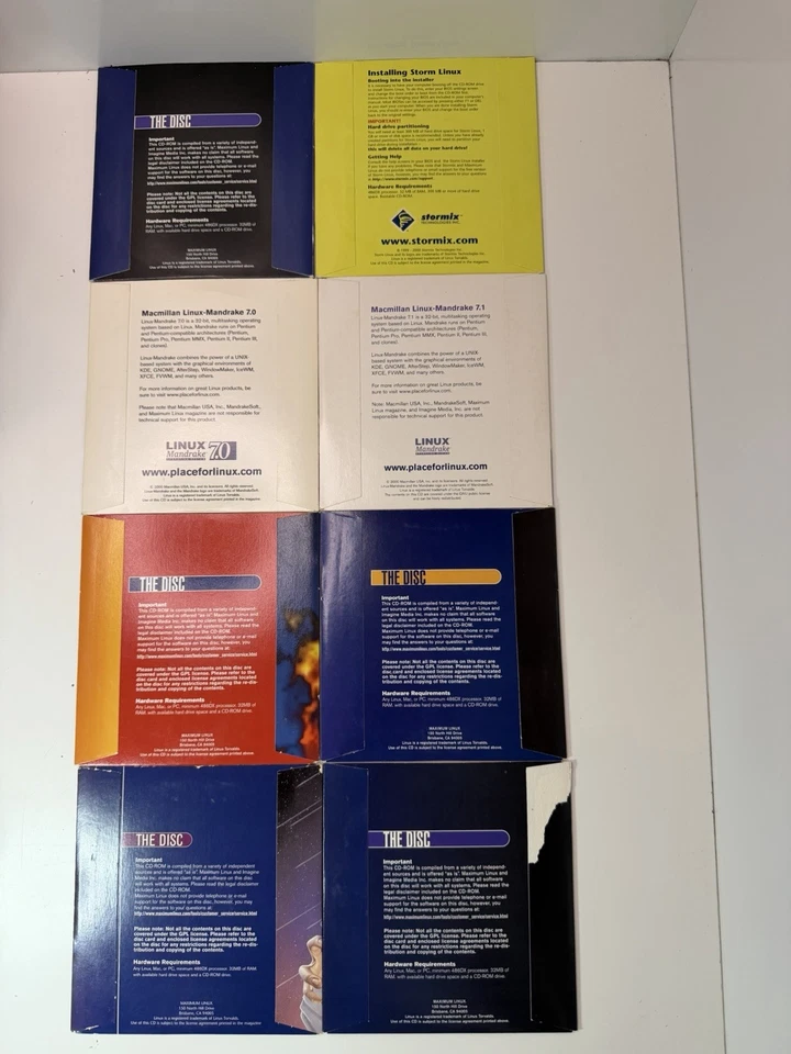Maximum Linux CD Lot (8 Discs 2000–2001) + Mandrake 7.0 & 7.1 + Storm Linux - Image 2 of 3