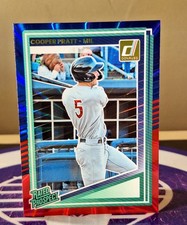 2025 DONRUSS BASEBALL RED & BLUE LASER COOPER PRATT