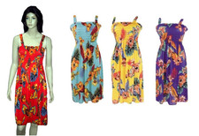 Womens Sleeveless Smocked Sundress Floral Print M L XL XXL