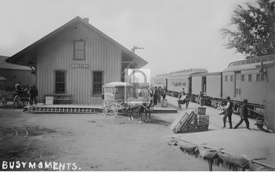 Railroad Train Station Depot Deruyter New York NY - Reprint