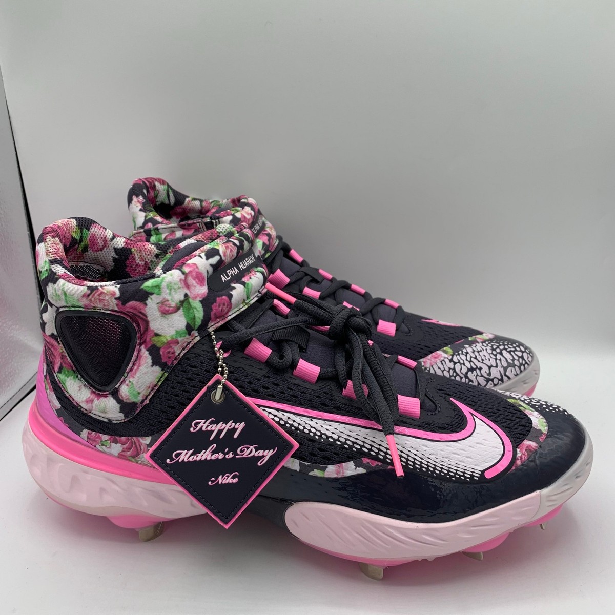 【日本未発売】Nike Alpha Huarache Elite 4 low Size 13 - Nike Alpha Huarache Elite 4 Premium Low Mother's Day for