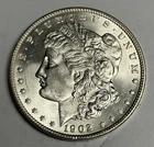 Mint State 1902-P Morgan Silver Dollar (original surfaces) U.S. $1 Coin BU MS